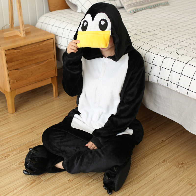 Rubylong Black Penguin Onesies