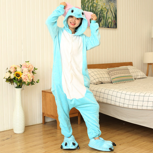 Rubylong Blue Elephant Onesies