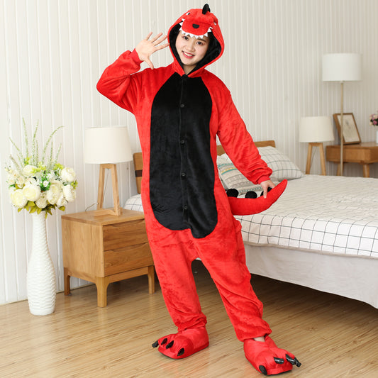 Rubylong Red Dinosaur Onesies