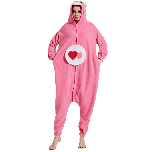 Rubylong Love Heart Bear Onesie