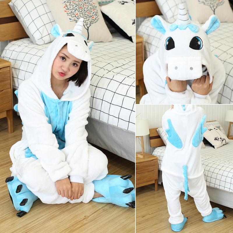 Rubylong Blue Unicorn Onesies