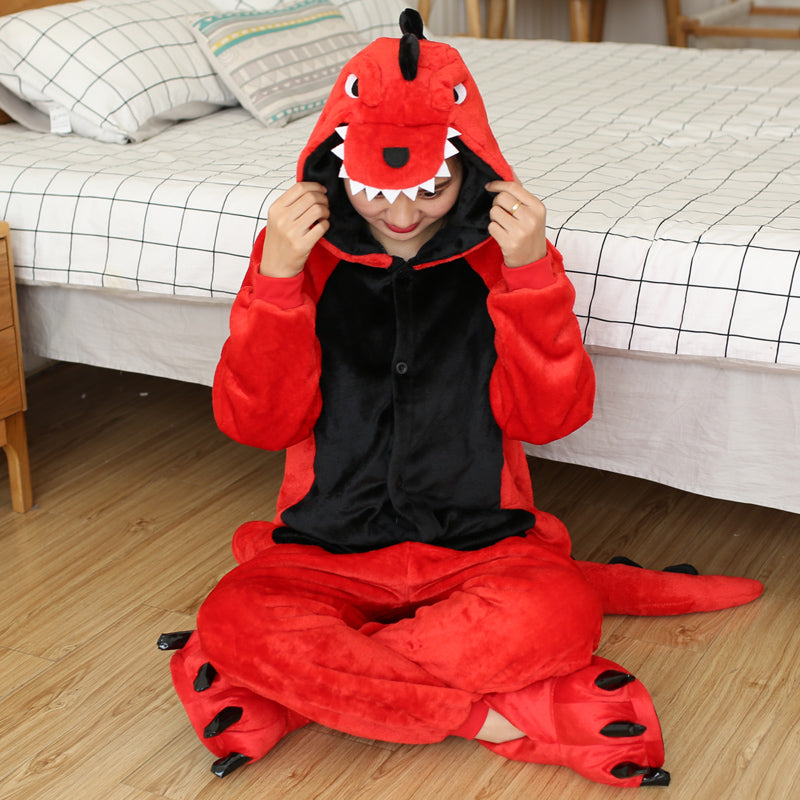 Rubylong Red Dinosaur Onesies