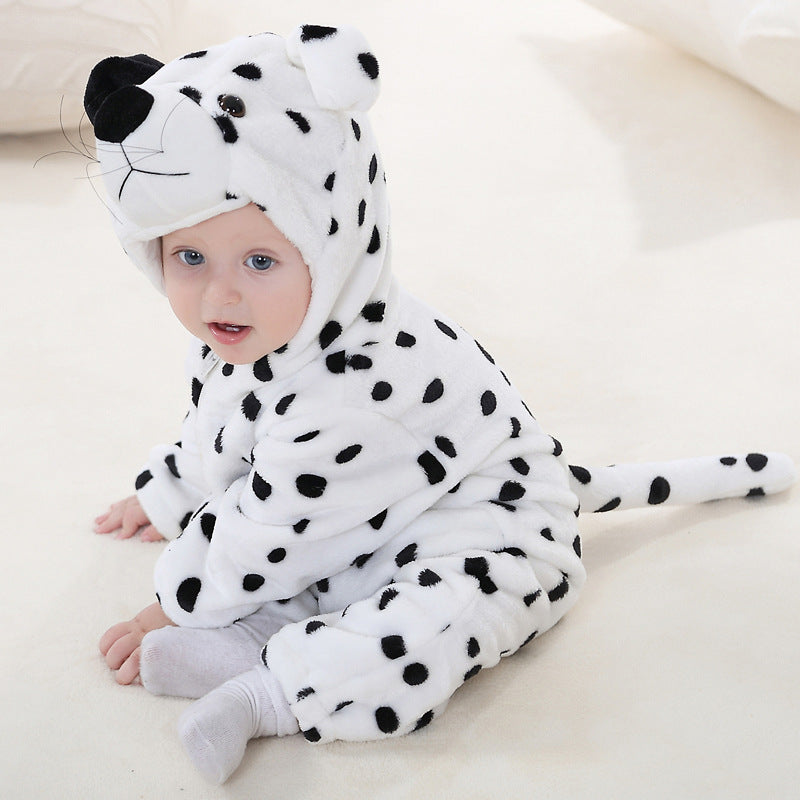 Rubylong Snow Leopard Romper