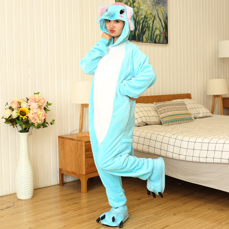 Rubylong Blue Elephant Onesies