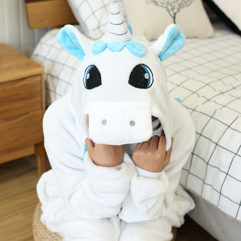 Rubylong Blue Unicorn Onesies
