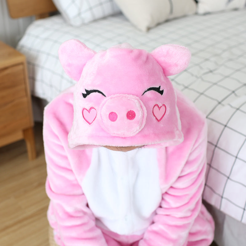Rubylong Pink Pig Onesies
