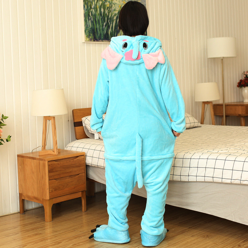 Rubylong Blue Elephant Onesies