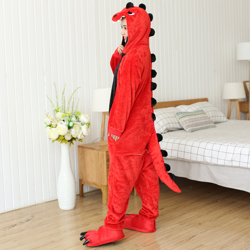 Rubylong Red Dinosaur Onesies