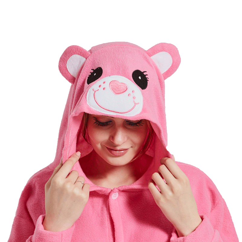 Rubylong Love Heart Bear Onesie