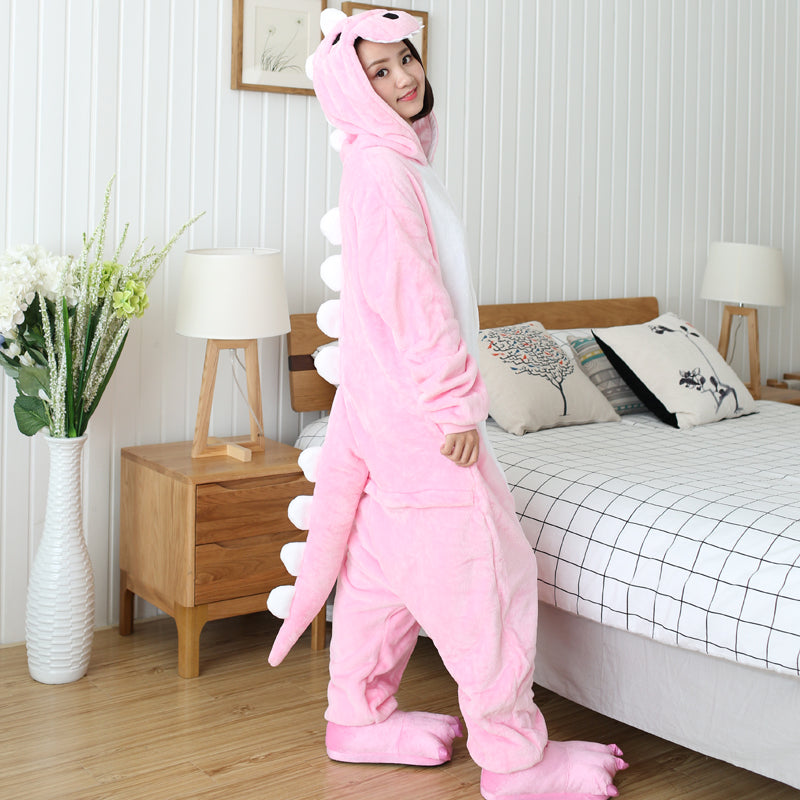 Rubylong Pink Dinosaur Onesies