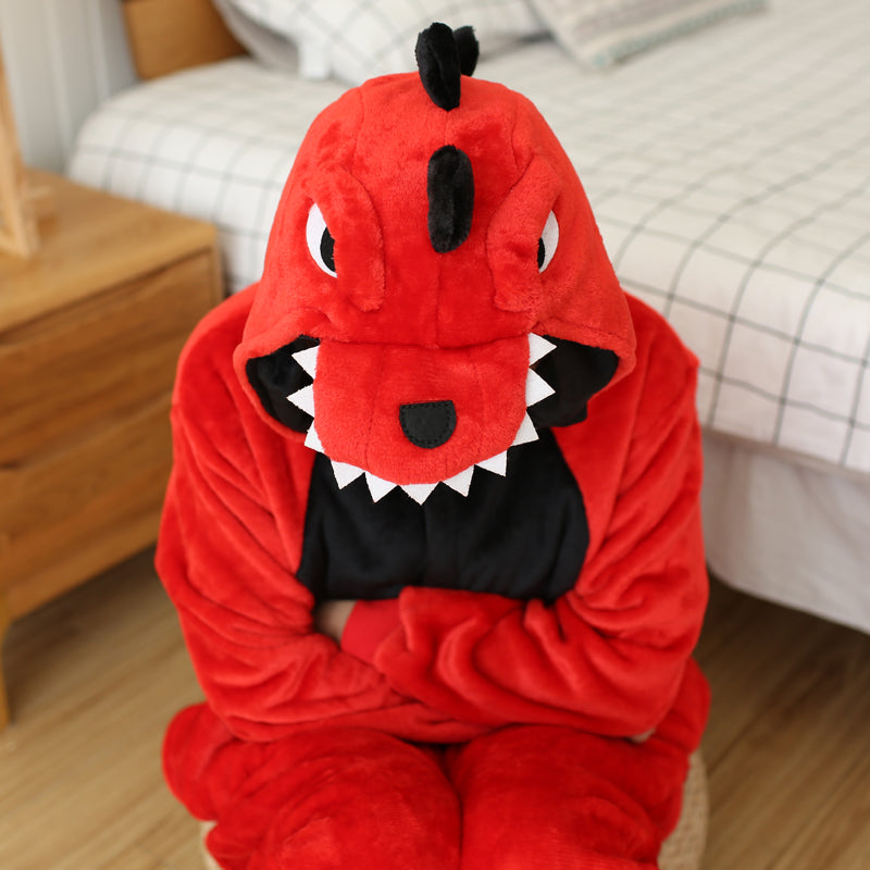 Rubylong Red Dinosaur Onesies