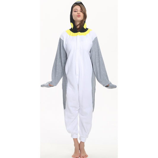 Rubylong Grey Penguin Onesie