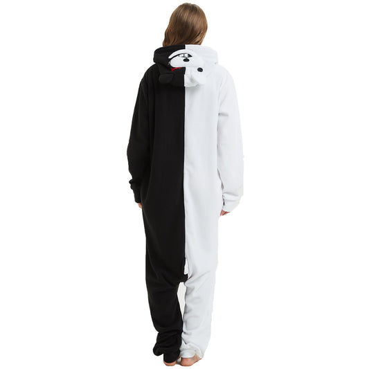 Rubylong Black White Bear Onesie