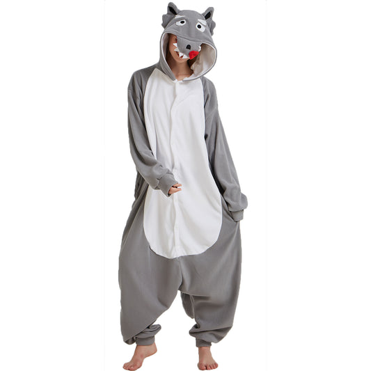 Rubylong Grey Wolf Onesie