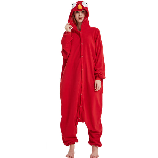 Rubylong Red Cookie Monster Onesie