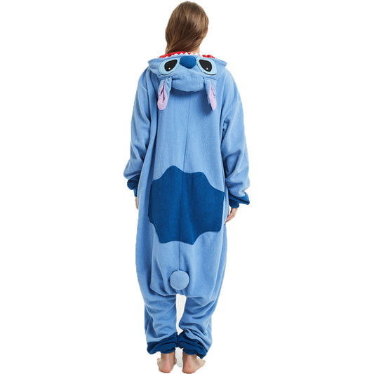 Rubylong BuDing Blue Stitch Onesie