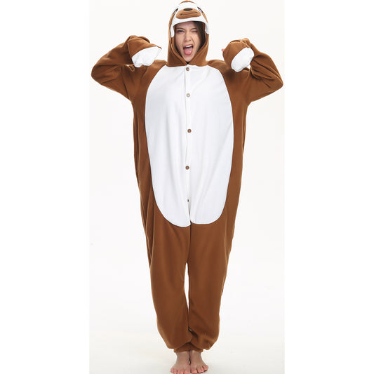 Rubylong Dark Sloth Onesie