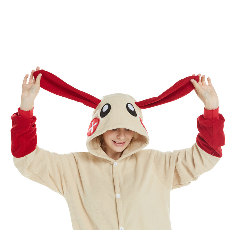 Rubylong Plus Red Rabbit Onesie
