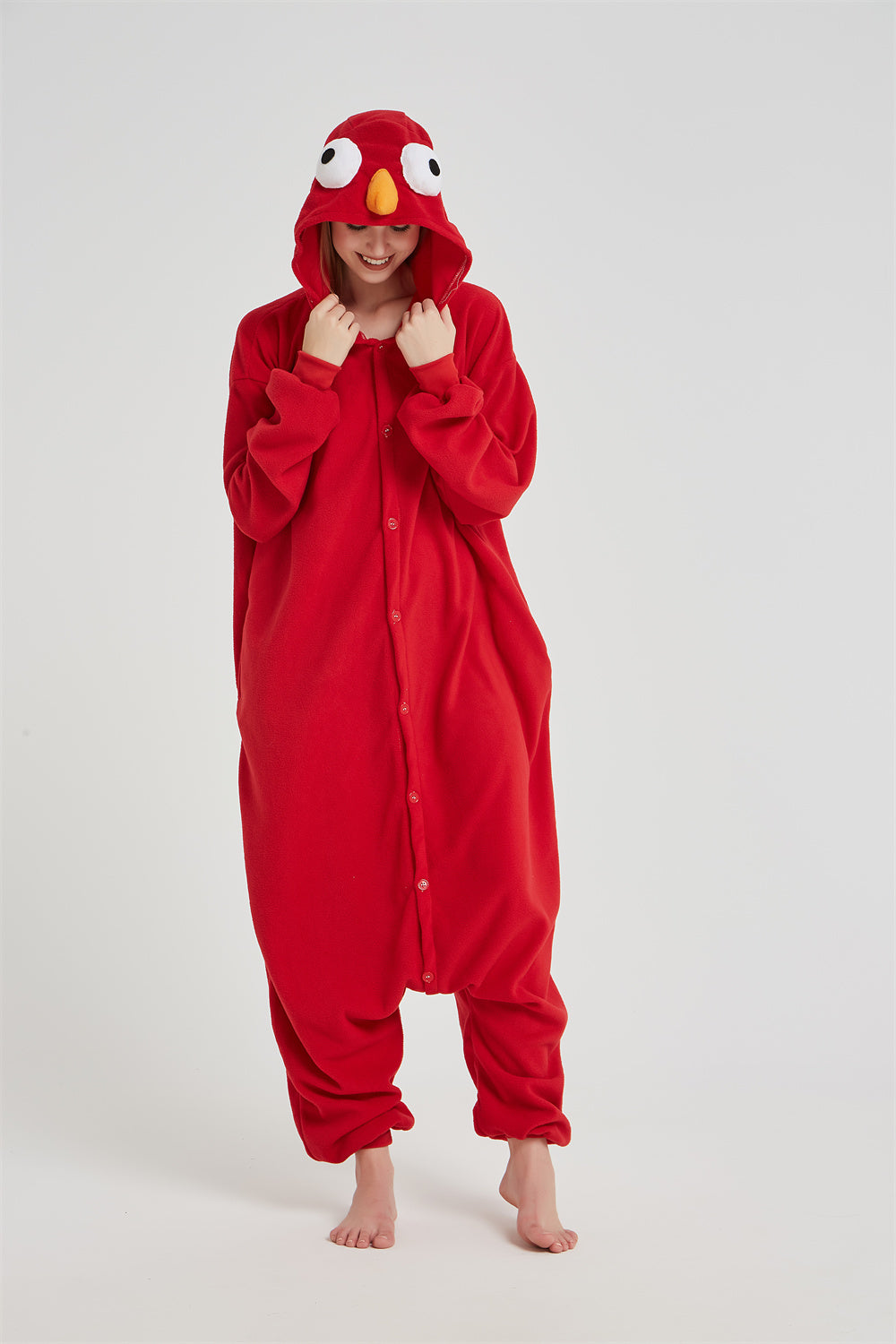 Rubylong Red Cookie Monster Onesie
