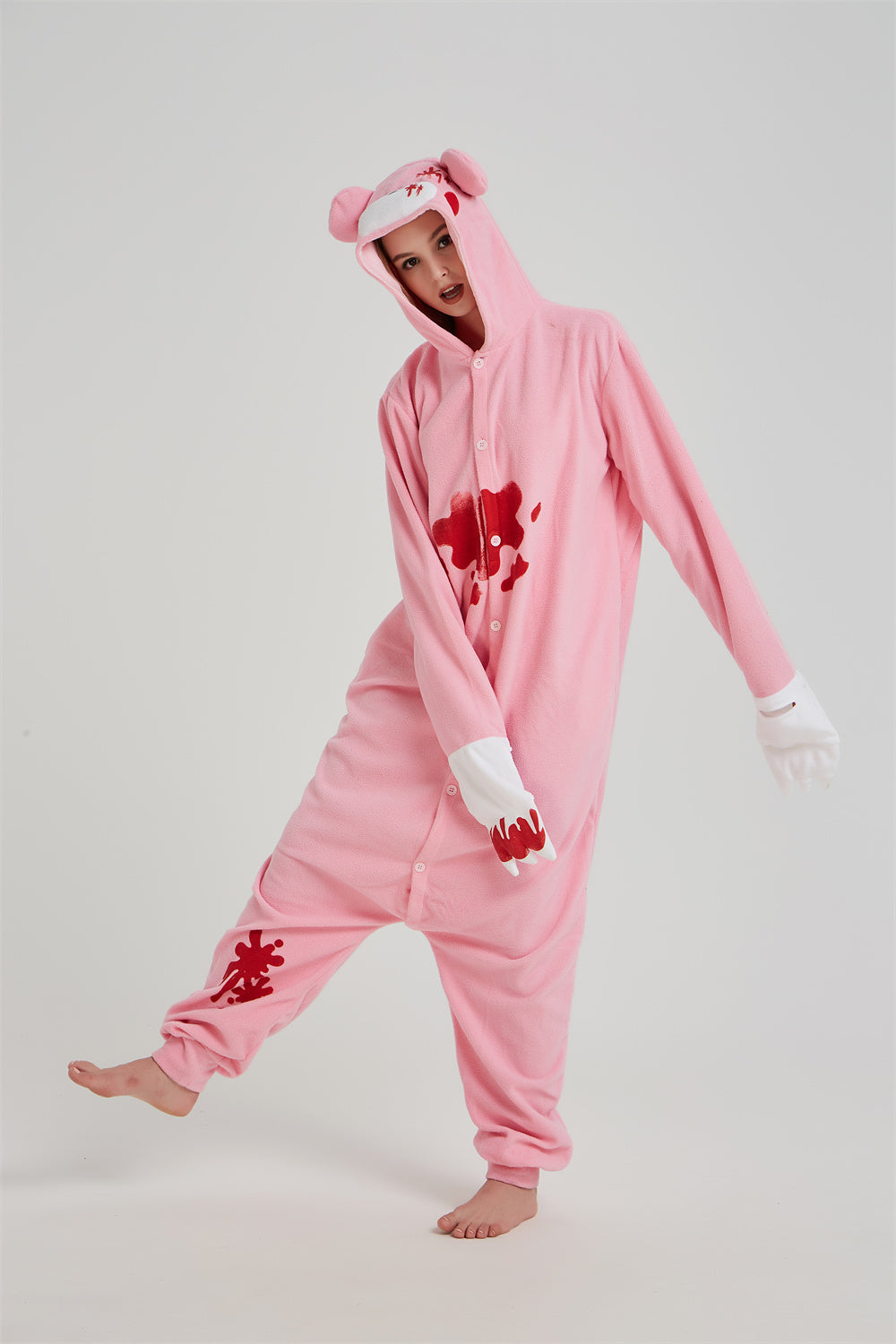 Rubylong Pink Gloomy Bear Onesie