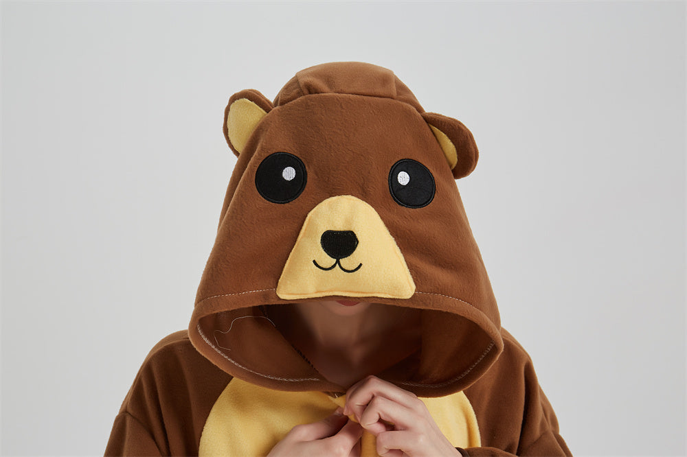 Rubylong Brown Bear Onesie