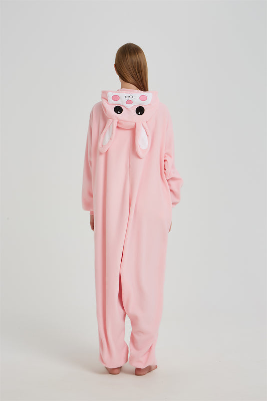 Rubylong Pink Rabbit Onesie
