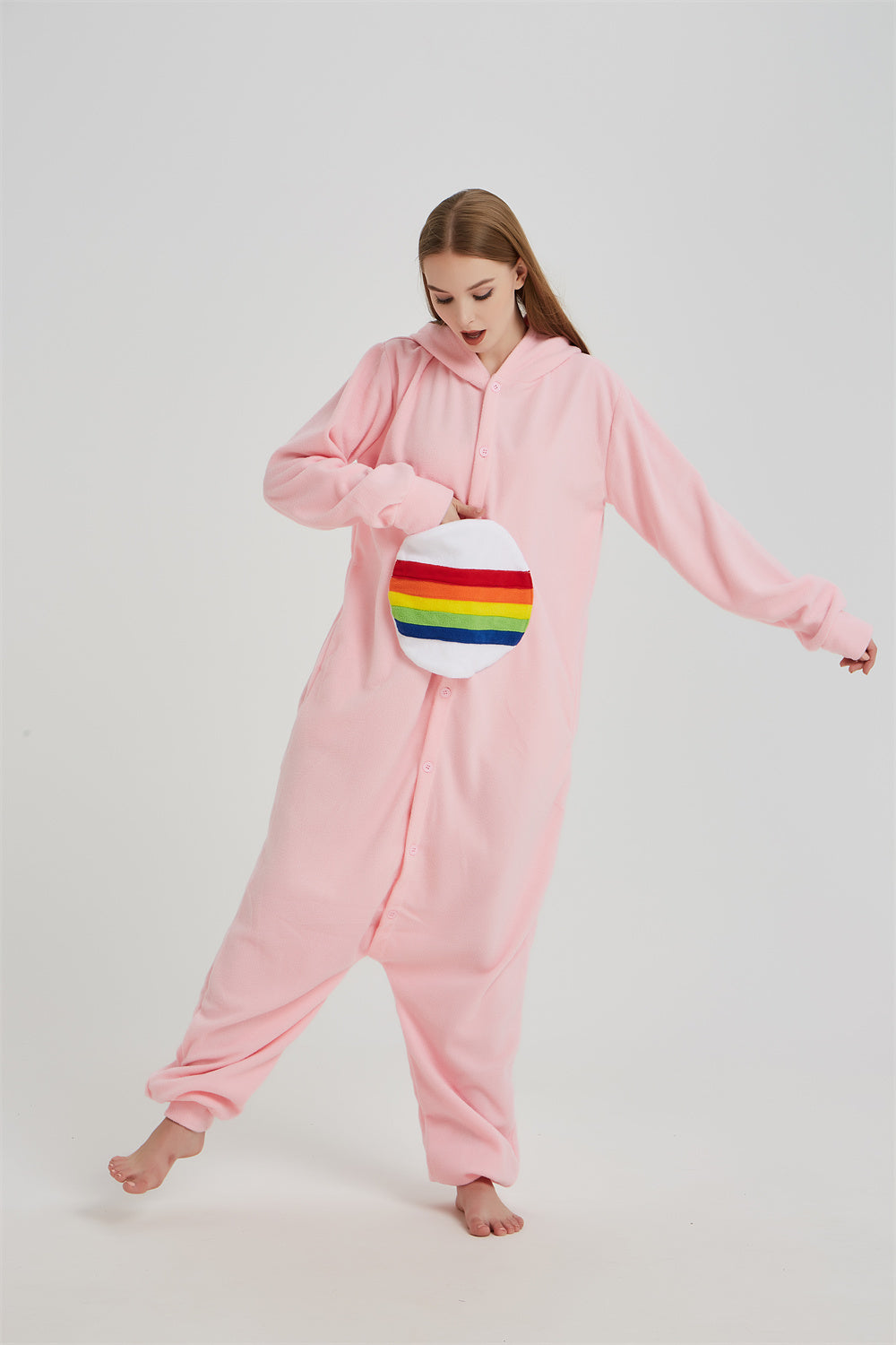 Rubylong Rainbow Bear Onesie