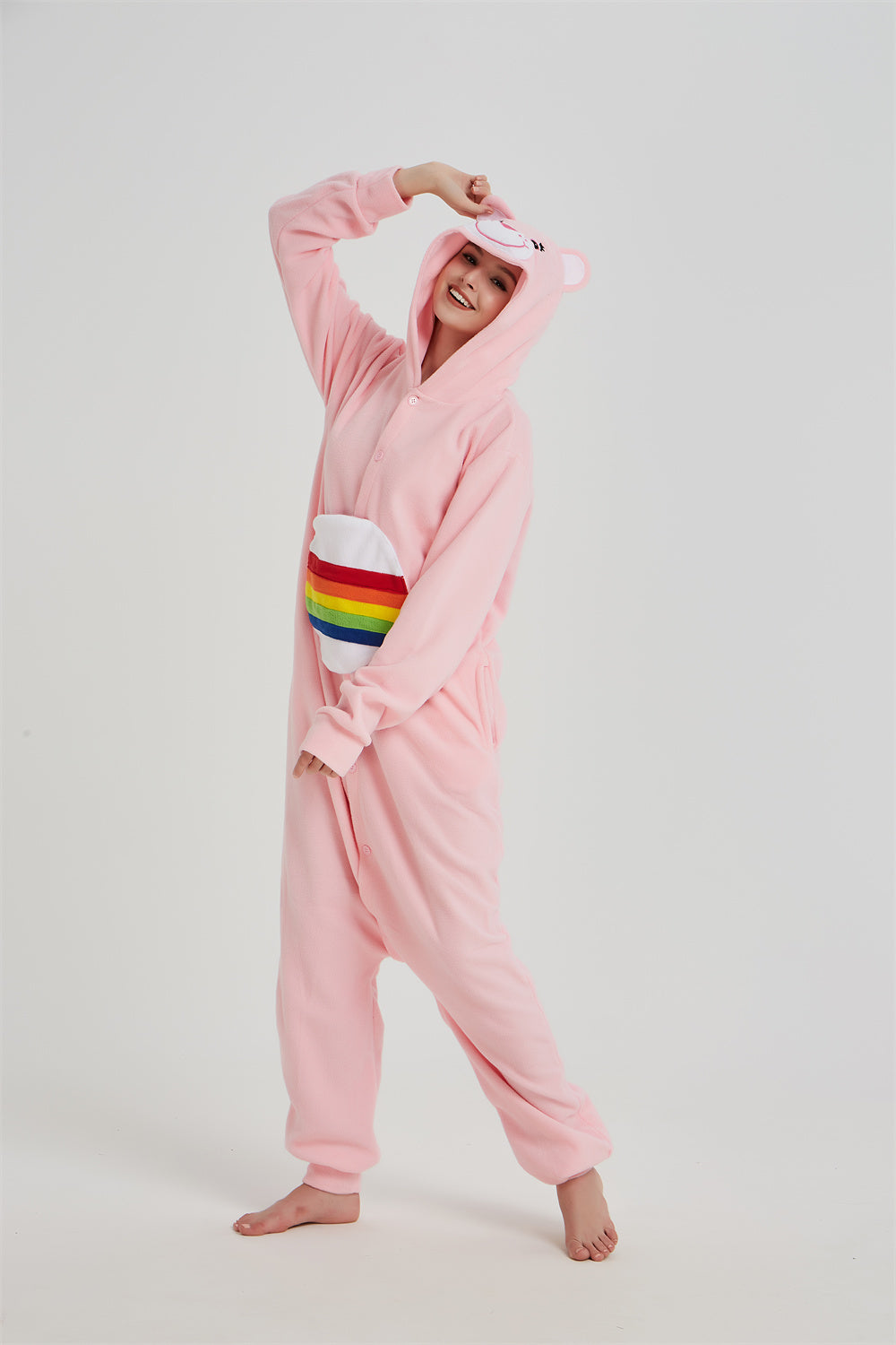 Rubylong Rainbow Bear Onesie