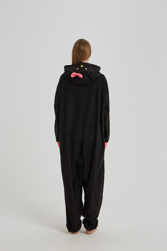 Rubylong Black KT Cat Onesie