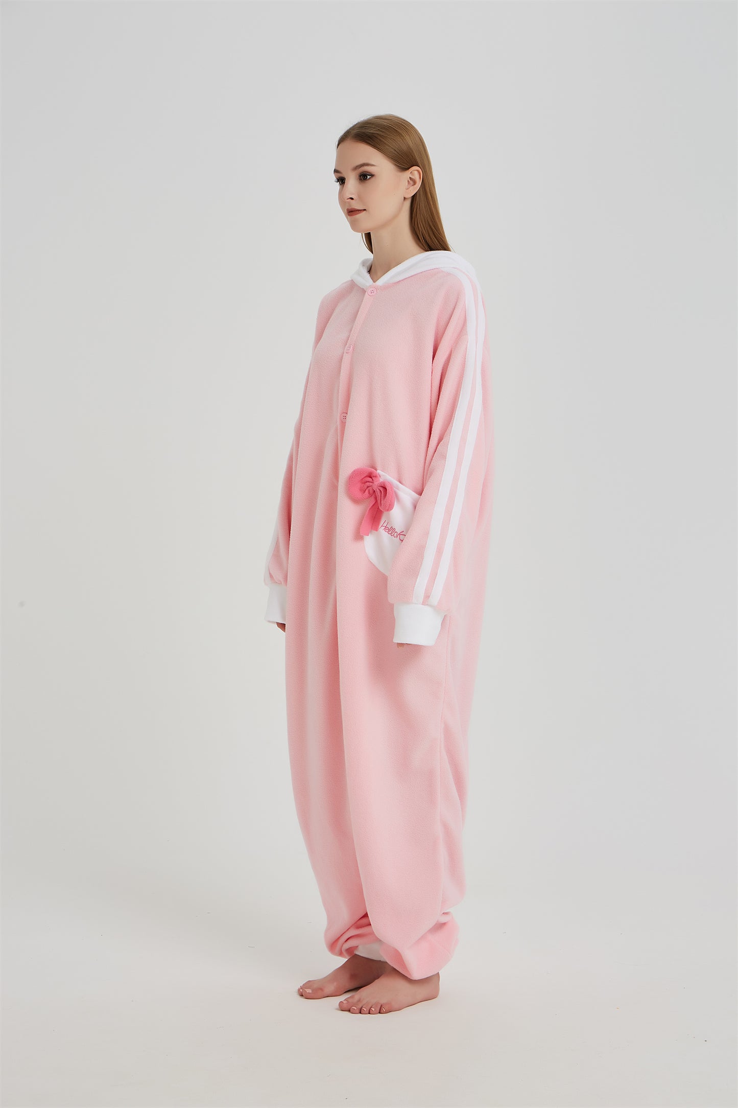 Rubylong Pink KT Cat Onesie