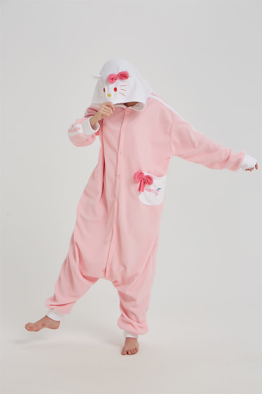 Rubylong Pink KT Cat Onesie