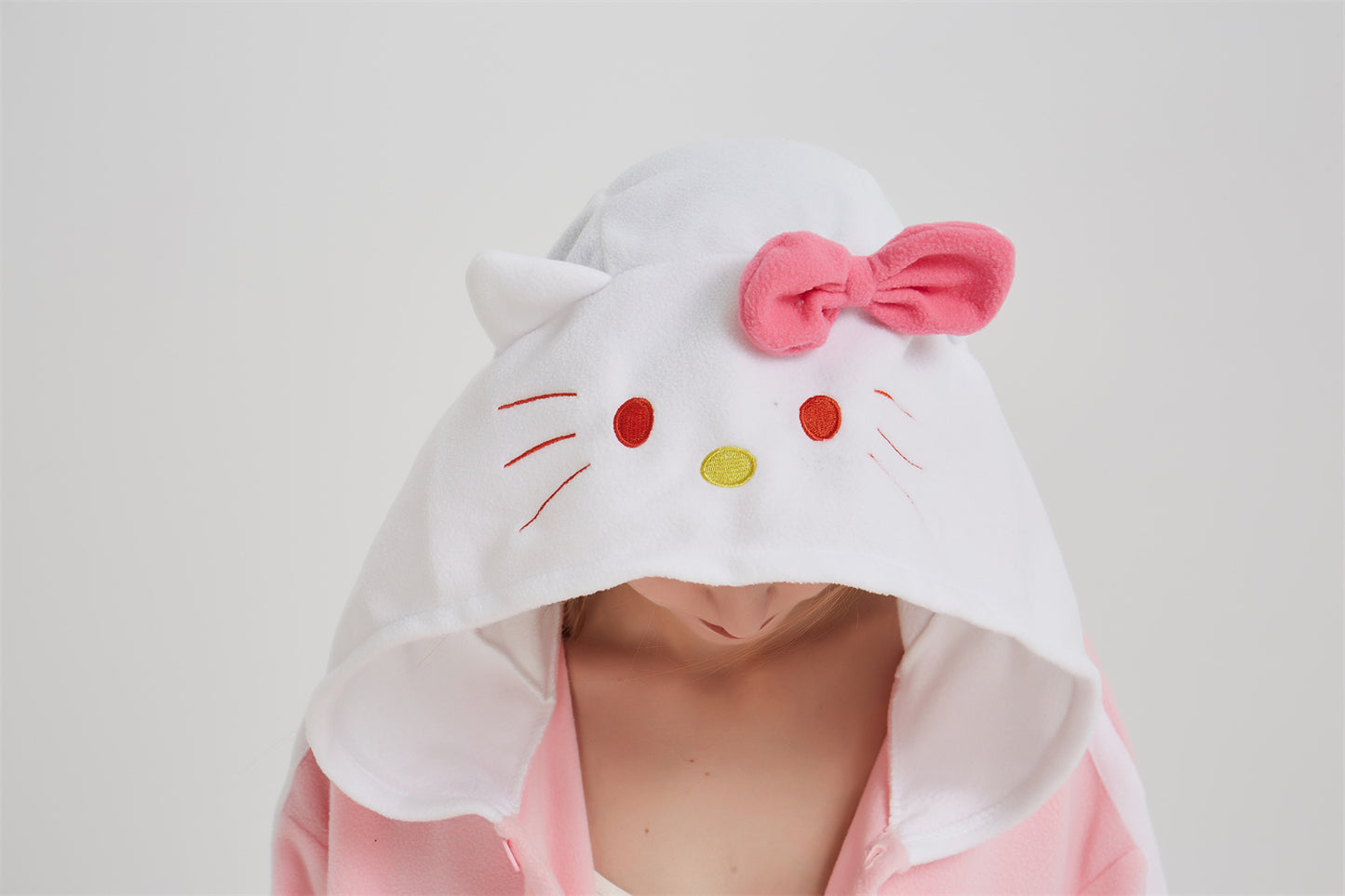 Rubylong Pink KT Cat Onesie