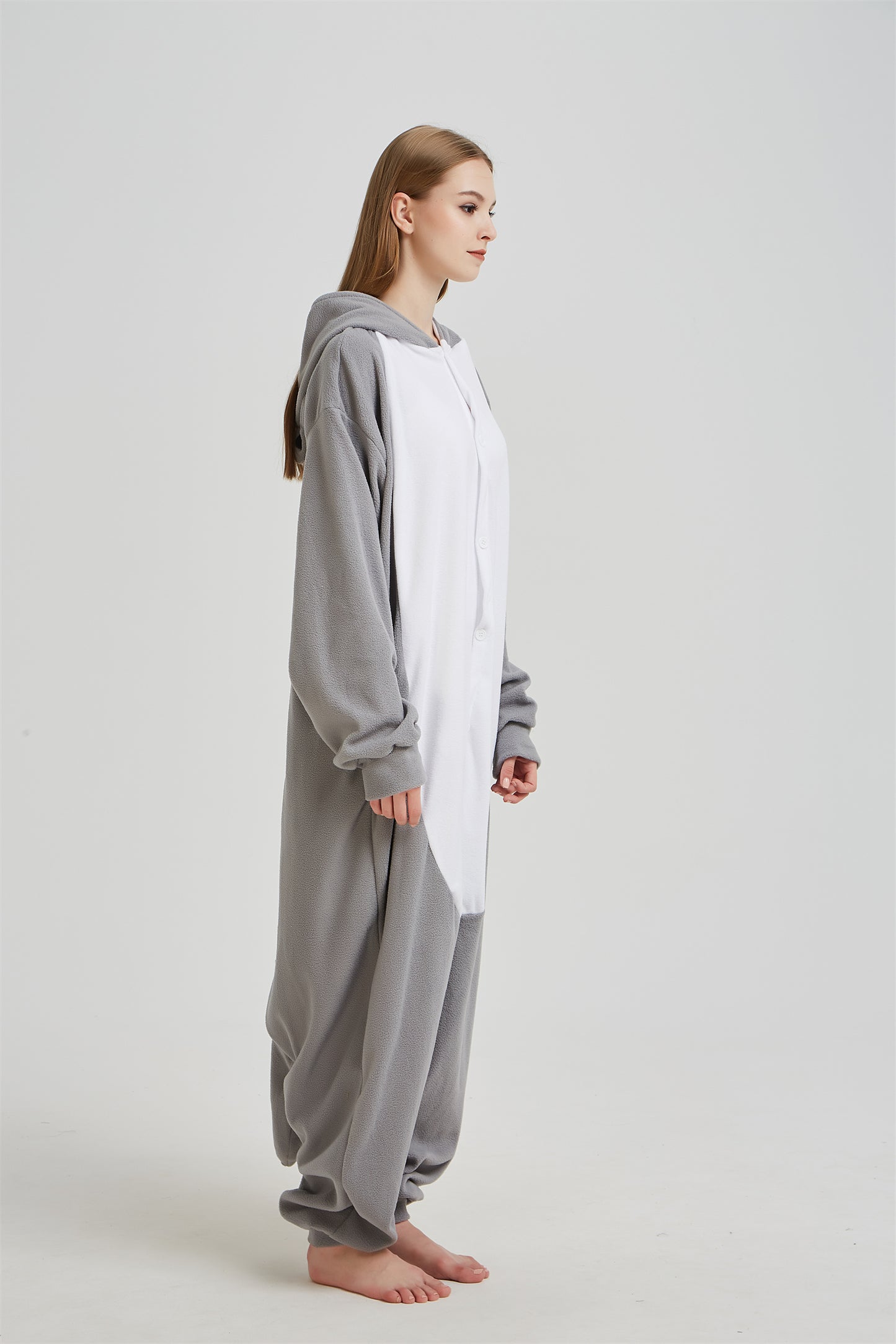 Rubylong Grey Wolf Onesie