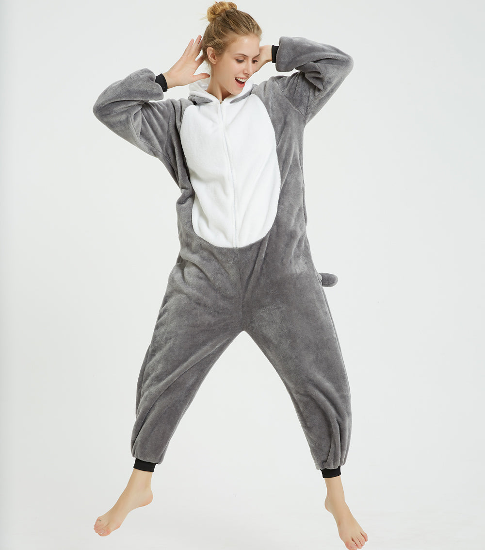 Rubylong Grey Husky Onesies