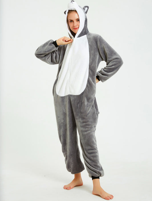 Rubylong Grey Husky Onesies