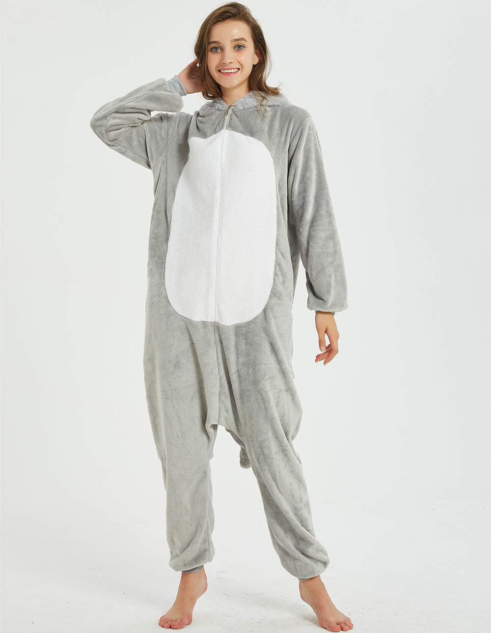 Rubylong Grey Rat Onesies