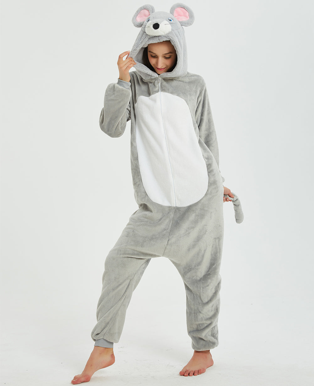 Rubylong Grey Rat Onesies