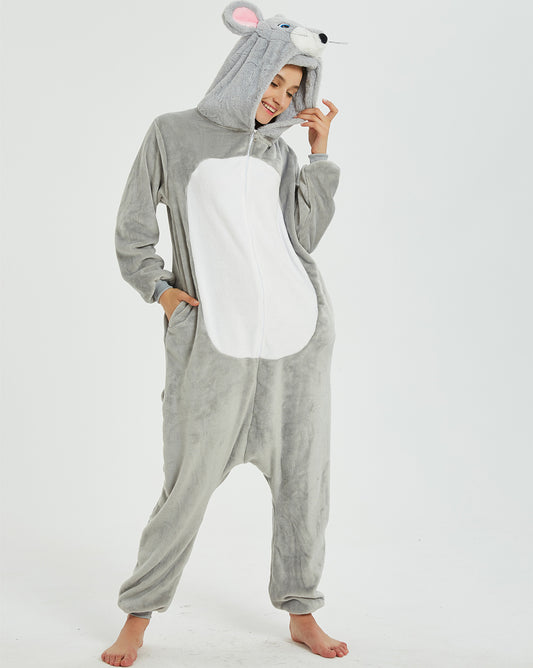 Rubylong Grey Rat Onesies