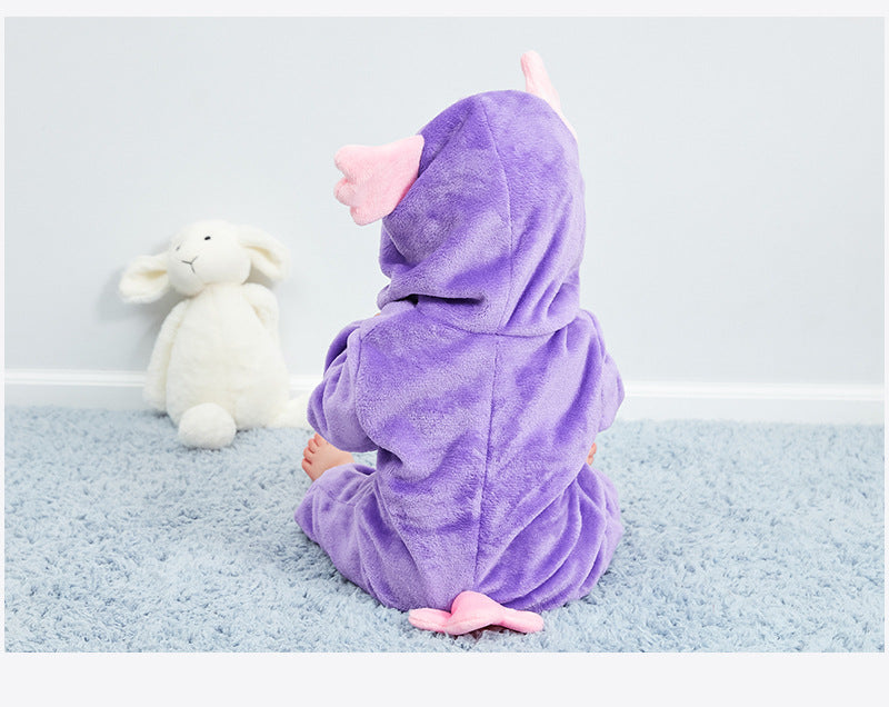 Rubylong Purple Owl Romper