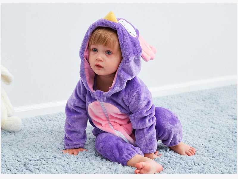 Rubylong Purple Owl Romper