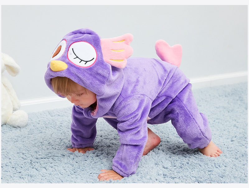 Rubylong Purple Owl Romper