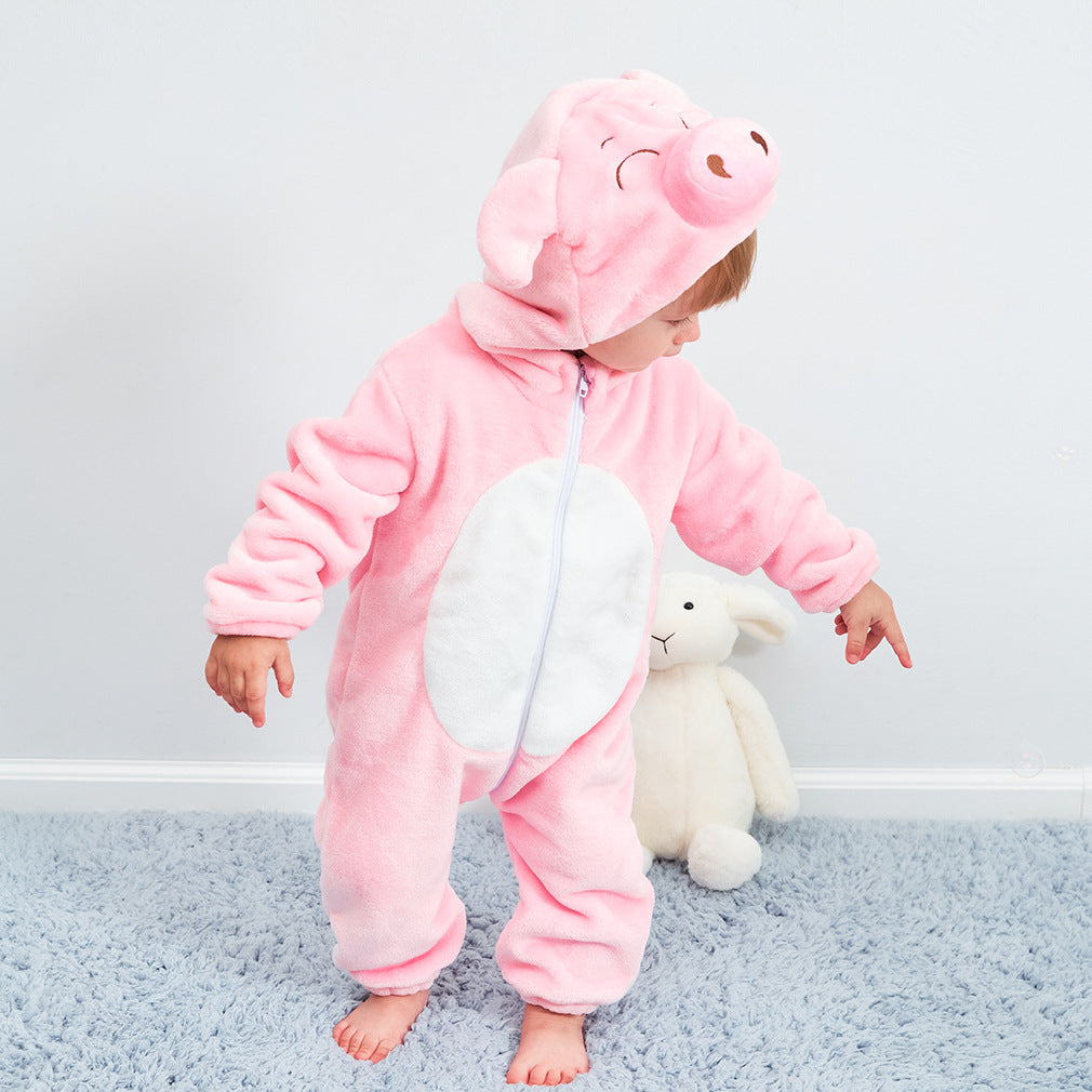 Rubylong Pink Pig Romper