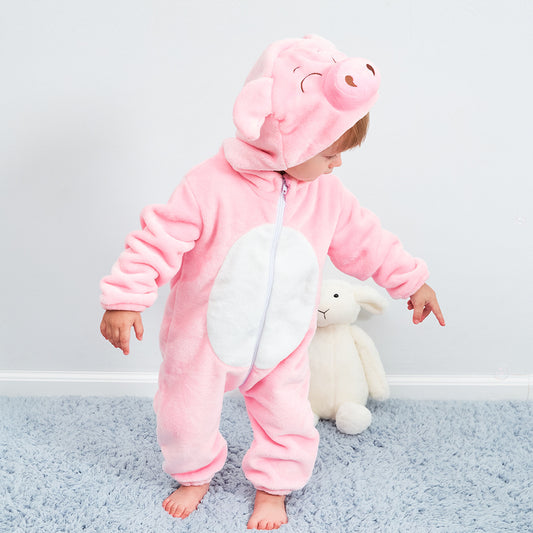 Rubylong Pink Pig Romper