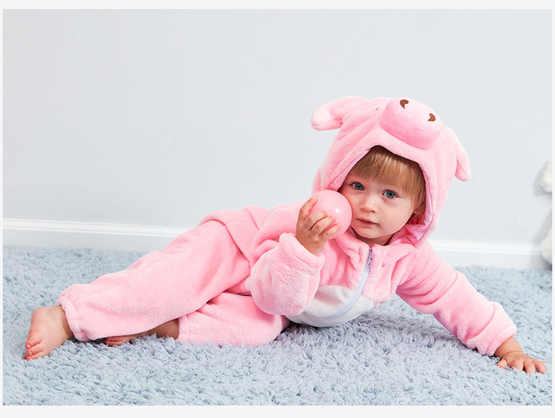 Rubylong Pink Pig Romper
