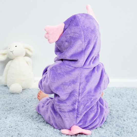 Rubylong Purple Owl Romper