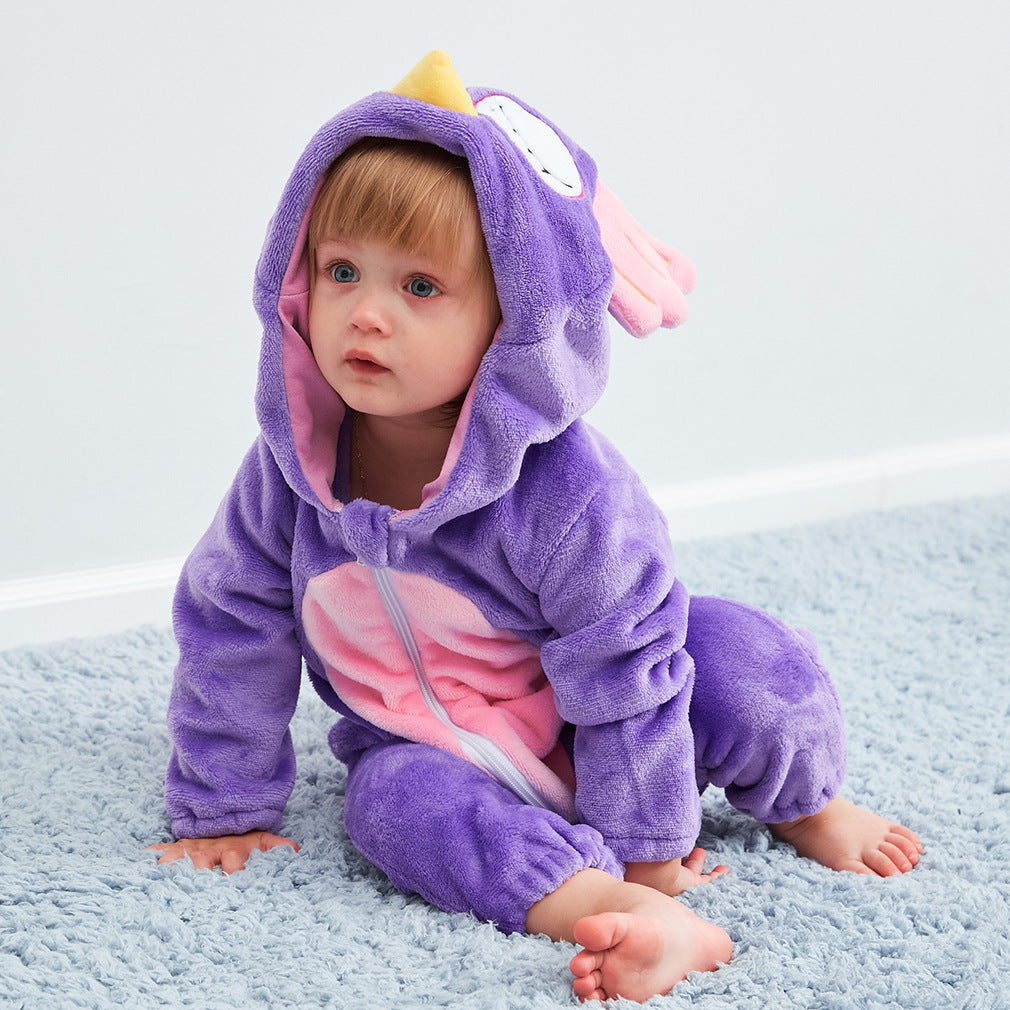 Rubylong Purple Owl Romper