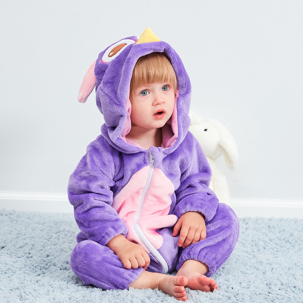 Rubylong Purple Owl Romper