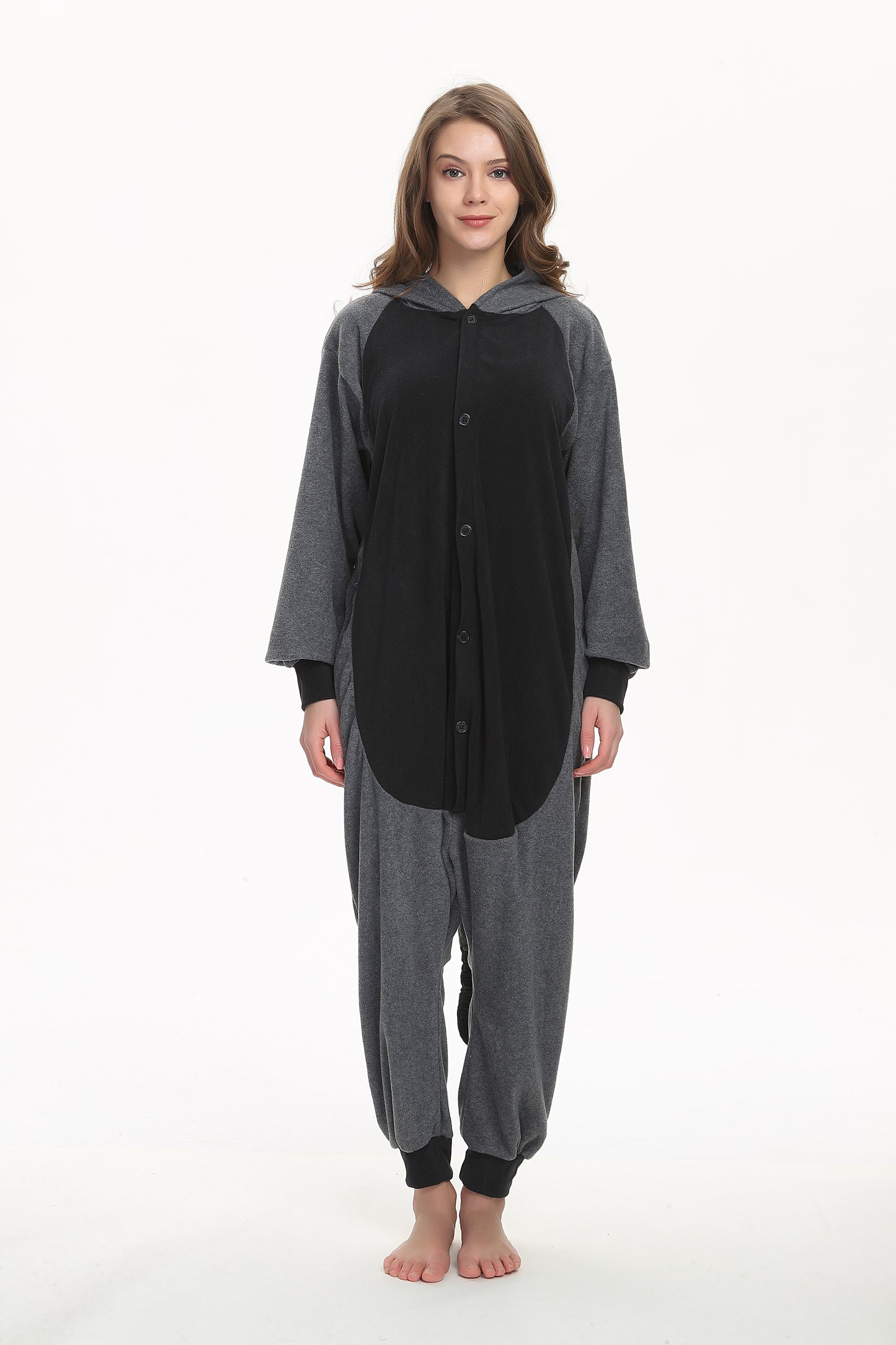 Rubylong Grey Raccoon Onesie