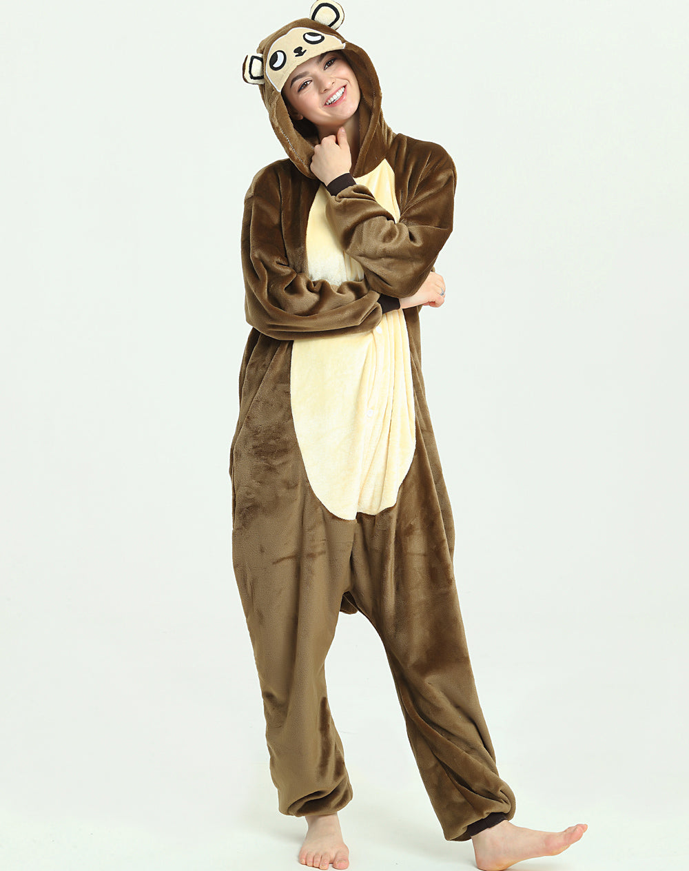 Rubylong Brown Monkey Onesies