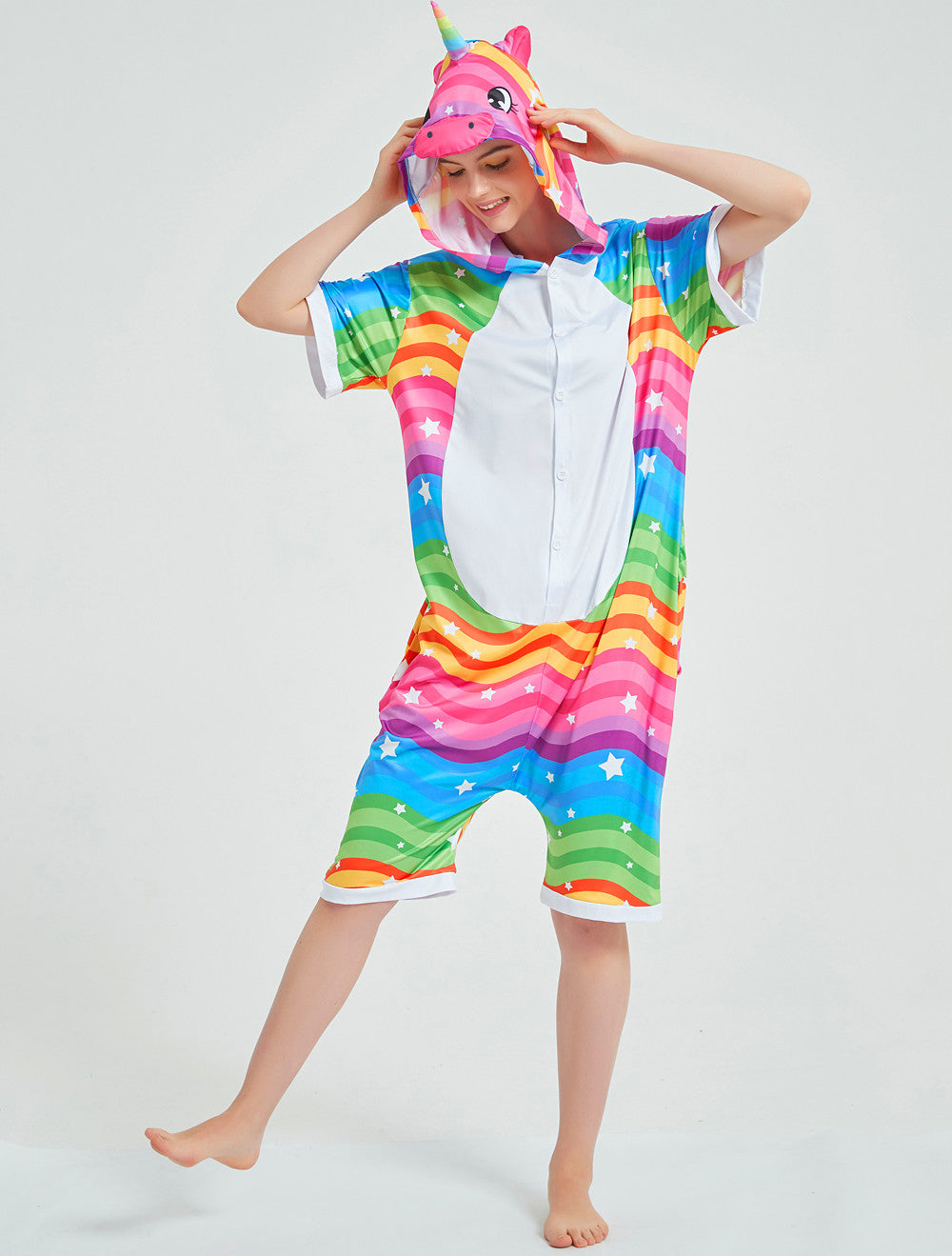 Rubylong Summer Seven Strip Pegasus Onesie